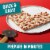 Totino's Party Pizza Triple Meat Thin Crust Frozen Pizza Perspective: top