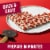 Totino's Party Pizza Triple Pepperoni Thin Crust Frozen Pizza Perspective: top