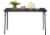 Sudden Comfort Vinyl Rectangular Folding Table - Black Lace Perspective: top