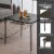 MECO Sudden Comfort 34 x 34 Inch Square Metal Folding Dining Card Table, Black Perspective: top