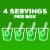Jell-O Lime Gelatin Dessert Mix Perspective: top