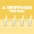 Jell-O Cook & Serve Banana Cream Pudding & Pie Filling Mix, Box Perspective: top