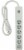 General Purpose 3' Cord 6 Outlet Power Block Perspective: top