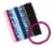 Scunci® No Damage® Printed And Solid Elastics Perspective: top