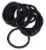Scunci® Fine Hair No Damage Elastic Bands - Black Perspective: top