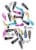 Scunci® Assorted Snap Clips Perspective: top