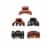 Scunci® 95% Recycled Plastic Jaw Clips Set - Assorted Perspective: top