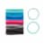 Scunci® No Damage® Caribbean Hair Elastics - Multi-Colored Perspective: top