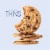 CHIPS AHOY! Thins Original Chocolate Chip Cookies Perspective: top