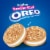 Oreo Double Stuf Golden Sandwich Cookies Family Size Perspective: top