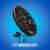 Oreo Thins Dark Chocolate Creme Sandwich Cookies Family Size Perspective: top