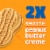 Nutter Butter Double Nutty Peanut Butter Sandwich Cookies Family Size Perspective: top