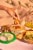 Cedar's Topped Organic Grecian Golden Hour Hummus Perspective: top