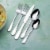 Towle Living Basic Flatware Set Perspective: top