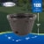 Suncast Resin Wicker Hose Pot Perspective: top