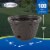 Suncast Resin Wicker Hose Pot Perspective: top