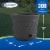 Suncast 14 x 12 Resin Decorative Hideaway Outdoor Garden Hose Storage Pot, Gray Perspective: top