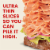 Hillshire Farm Ultra Thin Sliced Smoked Ham Sandwich Meat Perspective: top