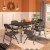 All Steel Folding Chair - Black Perspective: top
