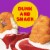 Lunchables Dunkables Chicken Poppers with Ranch & Ketchup-Style Dip Perspective: top