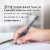 Z-Grip Retractable Ballpoint Pen, Medium Point, 1.0mm, Black Ink, Clear Barrel Perspective: top