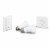 Hue 464776 White Ambiance Starter Kit(2 A19 Bulbs, Hub Bridge, and Dimmer Switch) Perspective: top