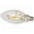 Philips 3.3-Watt (40-Watt) Candelabra Base Blunt Tip Candle B11 LED Light Bulbs Perspective: top