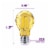 Philips 4-Watt (40-Watt) A19 LED Yellow Party Light Bulb Perspective: top
