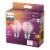 Philips 3.5-Watt (40-Watt) G16.5 LED Globe Dimmable Flicker Free Light Bulb - Soft White (2700K) Perspective: top