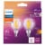 Philips 5-Watt (60-Watt) G16.5 LED Globe Dimmable Flicker Free Light Bulb - Soft White (2700K) Perspective: top