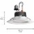 Hue 578526 Philips - White Ambiance 5/6 inch High Lumen Recessed Downlight Perspective: top