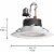 Hue 578674 Philips - White With Color Ambiance 5/6 inch High Downlight 4-Pack Perspective: top
