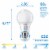 Philips 5-CCT Selectable White Color, 60-Watt Replacement, A19 LED Light Bulb, Dimmable Light Bulb Perspective: top