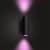 Hue 1746330V7 White & Color Ambiance Appear 1200-lumen Wall Lantern - Black Perspective: top