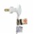 Sienna 20 Multi-Color Santa Claus LED Novelty Christmas Lights - 10 ft White Wire Perspective: top