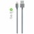 iLive Fabric Lightning Charging Cable - Gray Perspective: top