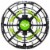 Sky Rider Obstacle Avoidance Drone - Black/Green Perspective: top