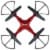 Sky Rider Quadcopter Drone - Red Perspective: top