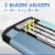 Gillette Mach3 Men's Smooth Blue Pivot 3-Blade Disposable Razors Perspective: top