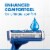 Gillette Sensor3 Men's Disposable Razor, 4 Razors Perspective: top