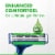 Gillette Sensor3 Sensitive Men's Disposable Razors Perspective: top
