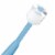 Brilliant Baby Toothbrush for Ages 4-24 Months for First Teeth, Round Head, Blue Perspective: top