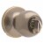 Atlas Ball Entry Door Knob Lock - Antique Brass Perspective: top