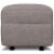 Namesake Classic Willa Alden Gliding Ottoman in Gray Tweed Perspective: top
