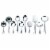 Basic Essentials Stainless Steel Kitchen Tool Set Perspective: top