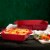 Tabletops Unlimited Mason Ceramic Bakware Set - Red Perspective: top