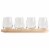 TTU Gallery Stemless Wine Flight Set Perspective: top