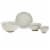 Tabletops Infuse Ivory Dining Set Perspective: top