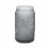 Tabletops Gallery Snowflake Soda Can Glass Set - Gray Perspective: top