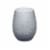 Tabletops Gallery Snowflake Stemless Wine Glass Set - Gray Perspective: top
